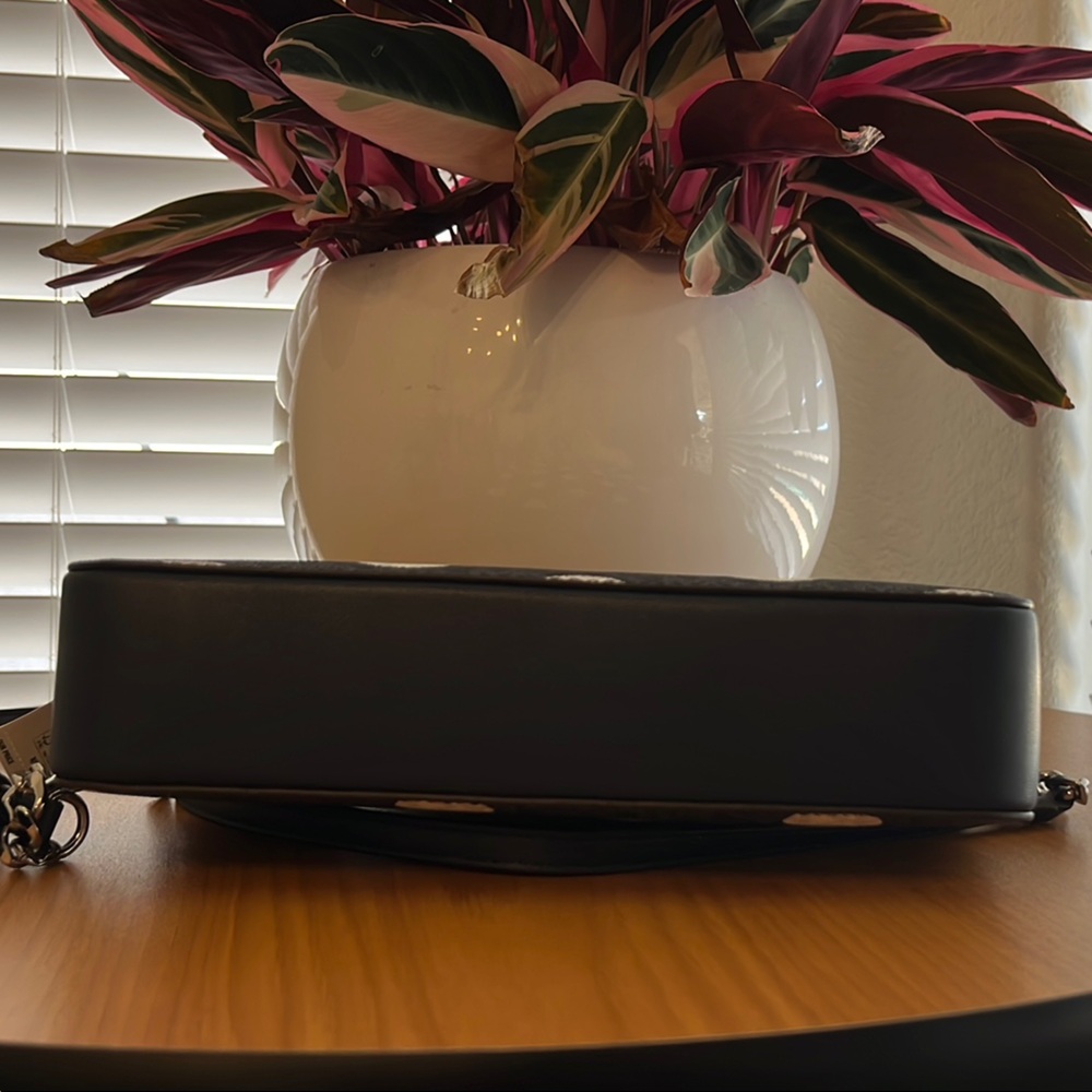 Michael Kors Navy & Silver Crossbody Bag with Polka Dot Design - Picture 8 of 12